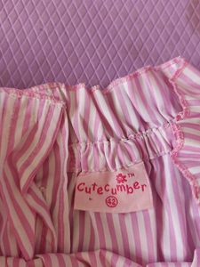 CUTECUMBER Striped Girls' Top