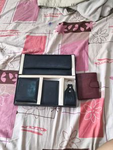 Leather Wallet Set