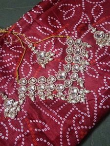 Elegant Kundan &amp; Pearl Jewellery Set😍