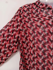 Arrow red Printed Top ( Women)