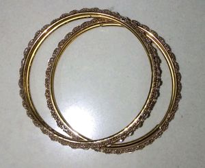 Brass Metal Bangles Anti Tarnish With Studs
