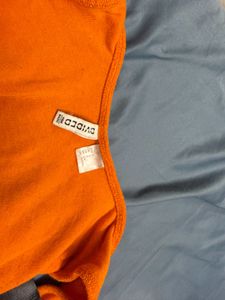 Orange Terry Cloth Bikini Top