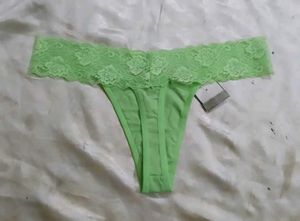 Lime Green Thong Lace panty