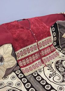 Women Wool Sweater With Button