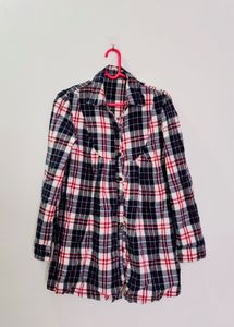 Classic Plaid Button-Up Dress
