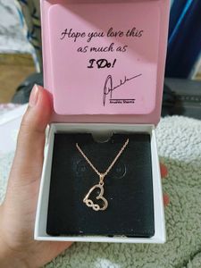 Giva Rose Gold Infinity Heart Pendant