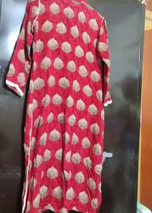 Red Printed Kurti For Girl Or Woman 38 Bust