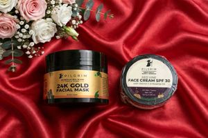 💖 Pilgrim 24K Gold Facial Mask + Red Vine Face Cr