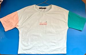MADAME Regular Sleeves Color Block Women Pink Top