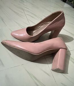 Chic Pink Block Heels