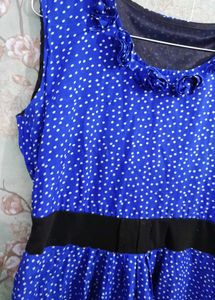 Blue Polka Dot Dress