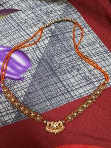Elegant Beaded Necklace with Pendant