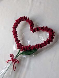Handmade Crochet Heart Wreath