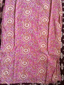Pink Floral Print Kurta
