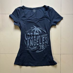 Vintage Navy Blue "Los Angeles" Graphic Tee