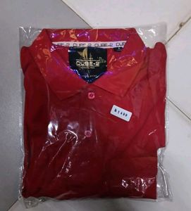 CUBE-2 Men's Red Polo Shirt
