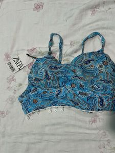 Zara Blue Paisley Two-Piece Set