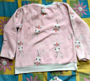 Cute Pink Cartoon Pajama Set