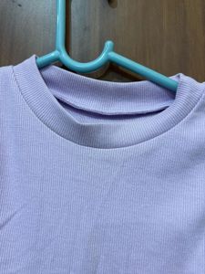 Light Purple Sleeveless Tie-Up Top