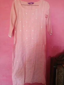 Elegant Peach Kurta Set