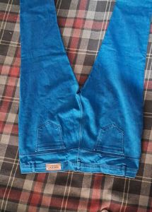 Vibrant Blue Denim Jeans