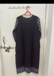 Black embroidered kurti