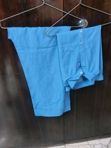 Blue Denim Sleeveless Co-ord Set