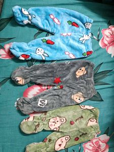 Cute Baby Winter Lowers Set (3 Pcs)