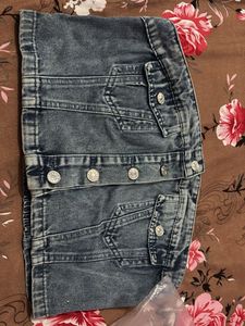 Denim Tube Top