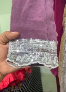 Elegant Sequin Ethnic Gown