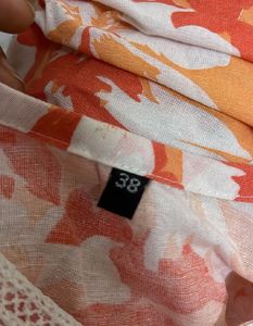 Orange Floral Print Kurta