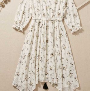 Floral Midi Wrap Dress