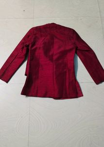 Beautiful Maroon Colour Boys Party Wear Suit