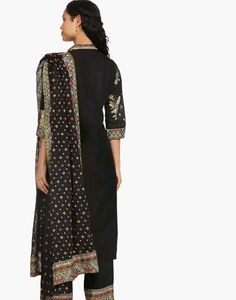 BIBA Women Cotton Straight Printed Suit Set