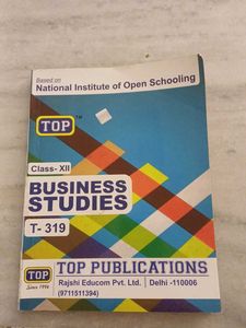 Class XII NIOS Business Studies Textbook