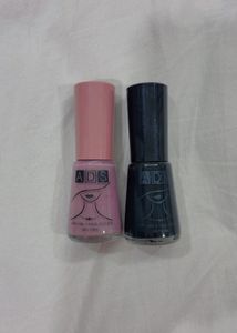 ADS Nail Polish Duo - Pink & black