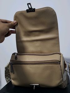 Stylish Beige Crossbody Bag