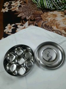 Stainless Steel masala box with Lid