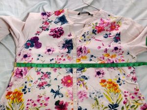 High Low Floral Kurta