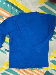 Blue Long Sleeve T-Shirt Casual Tee