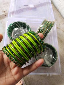 sawan Hari chudiyan  Gold Bangles S