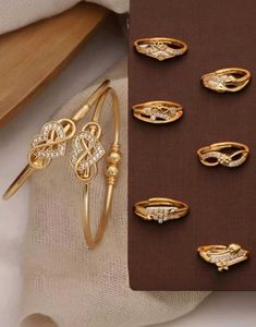 bracelet & Diamond Rings Set