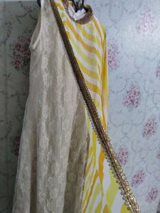 Indo western Haldi dress