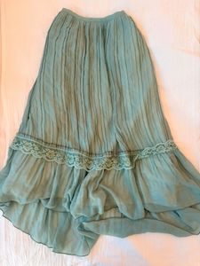 Flowy Pleated vintage Midi Skirt