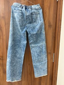 Vintage Acid Wash Wide Leg Jeans