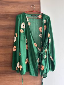 Floral Wrap Top