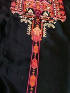 Black Embroidered Kurta