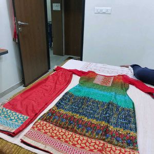 Vibrant Print Kurta Set with Pants