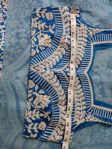 Elegant Blue Embroidered Lehenga Choli