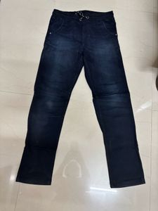 Boy’s Dark Wash Denim Jogger Pants